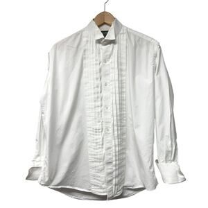 Lauren Ralph Lauren Men’s Tuxedo Shirt 15 1/2 x 32/33 White Formal French Cuffs
